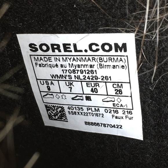 Sorel Joan of Arctic Snow Boots Waterproof Black Leather Women’s Sz 9 Fur Trim - Picture 5 of 15